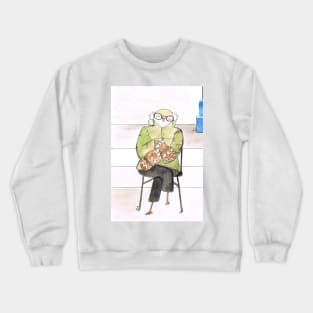 Bernie Sanders Mittens Inauguration Owl Crewneck Sweatshirt